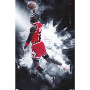 Michael Jordan - Burst Wall Poster